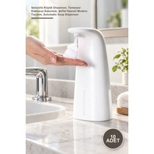 Yenilig 10 Adet Elektronik Otomatik Sabunluk – Sensörlü Köpük Dispenser, Temassız Kablosuz Sabunluk, Şeffaf Hazneli Modern Tasarım, Automatic Soap Dispenser