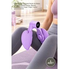 Yenilig 5 Adet Sayaçlı Bacak Kası Egzersiz Aleti – Kadınlar Için Iç Uyluk Pelvik ve Kalça Çalıştırıcı, Dijital Sayaç, Basınç Ayarlı, Silikon Kaplı Thigh Trainer