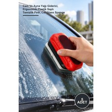 Yenilig 5 Adet Araç Yağ Filmi Temizleme Süngeri – Cam ve Ayna Yağı Giderici, Ergonomik Plastik Saplı Temizlik Pedi, Car Glass Sponge