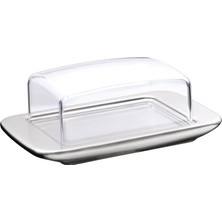 Store Tereyağlık, 11,5 x 16,8 Cm, Cromargan® Yüksek Kaliteli Mat Paslanmaz Çelik, Plastik Kapaklı, Bulaşık Makinesinde Yıkanabilir