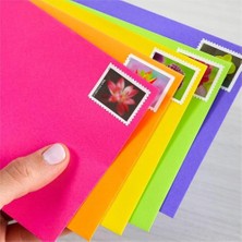 Khi-Zai Renk #10 Zarflar, 10,5 cm x 24,1 Cm, 10,9 Kg/89 Gsm, "happy" 5 Renk Çeşitliliği, 200 Paket (92109)
