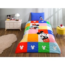 Khi-Zai Disney Minnie & Mickey Standart Pamuk Nevresim Takımı, Çok Renkli, Tek Kişilik