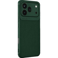Khi-Zai Huawei Honor 600 Pro Auto Focus Karbon Kapak - Koyu Yeşil