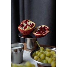 Store Yüksek Metal Ayaklı 18 cm Metal Dekoratif Yuvarlak Servis/sunum Tabak Stand
