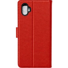 Khi-Zai Samsung Galaxy Xcover 6 Pro Trend S Plus Kapaklı Kılıf - Kırmızı