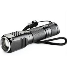 Pileli Store F-82 T6 LED Zoomlu 2000 Lm Yüksek Işık Şarjlı El Feneri