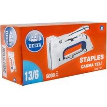 Khi-Zai Delta Zımba Teli 13/6, Çakma Teli, 5000 Adet, Döşemecilik, Halıcılık, Resim Tual Çalışmaları Için