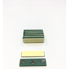 Store Mıknatıslı Isimlik Yaka Isimliği Mıknatısı Yeşil 3 Mıknatıslı 5 Adet
