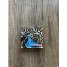 Store Saklıkent Manzaralı Dekoratif Mıknatıs, El Yapımı, Dağ ve Deniz Temalı, Turistik Hediyelik Eşya
