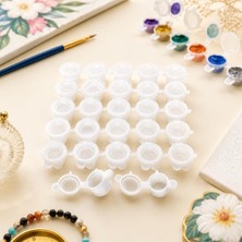Khi-Zai Boş Boya Kutusu 10ML 20 Göz, Sayılarla Boyama Taş Tuval Boyama Hobi Boş Boya Kutusu Boncuk Kutusu Numune Kutusu Kapaklı Sızdırmaz Plastik Kutu (20)