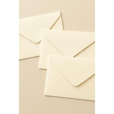 Khi-Zai Minik Zarf, 7x9 cm 25 Adet (Krem)