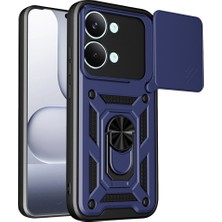 Khi-Zai Xiaomi Poco X8 Pro Max Pars Lens Yüzüklü Silikon - Lacivert