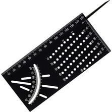 Khi-Zai 25901 Alüminyum Kırlangıç Geçme Işaretleme Gönyesi, 215MM