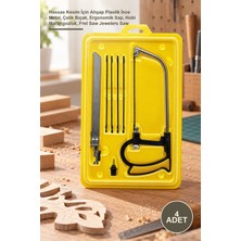 Yenilig 4 Adet Kıl Testere Seti – Hassas Kesim Için Ahşap Plastik Ince Metal, Çelik Bıçak, Ergonomik Sap, Hobi Marangozluk, Fret Saw Jewelers Saw
