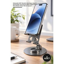Yenilig 4 Adet Masaüstü Metal Telefon Tutucu – Katlanabilir 360° Dönebilir Alüminyum Alaşımlı Ayarlanabilir Açılı Kaymaz Silikon Pedli Phone Stand Mobile Holder Ofis Ev Seyahat