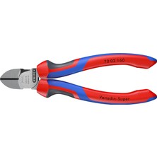 Store Knipex Diyagonal Kesiciler Siyah Atramentize Edilmiş, Çok Bileşenli Saplarla 160 mm 70 02 160