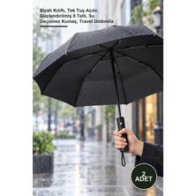 Yenilig 2 Adet Otomatik Kompakt Şemsiye – Siyah Kılıflı, Tek Tuş Açılır, Güçlendirilmiş 8 Telli, Su Geçirmez Kumaş, Travel Umbrella