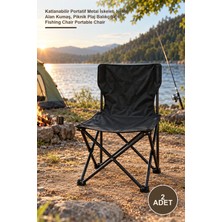 Yenilig 2 Adet Kamp ve Balıkçı Sandalyesi – Katlanabilir Portatif Metal Iskelet, Nefes Alan Kumaş, Piknik Plaj Balıkçılık, Fishing Chair Portable Chair