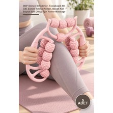Yenilig 5 Adet 18 Silindirli Sıkılaştırıcı Masaj Aleti – 360° Dönen Silindirler, Teleskopik 60 Cm, Esnek Tutma Kolları, Bacak Kol Boyun Sırt Omuz Için Roller Massage