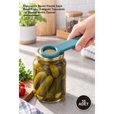 Yenilig 10 Adet Şişe ve Kavanoz Kapağı Açacağı – Ergonomik Renkli Plastik Saplı Metal Kısmı, Kompakt Taşınabilir Jar Opener Bottle Opener