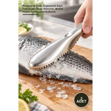 Yenilig 2 Adet Balık Pulu Kazıyıcı Aparat – Paslanmaz Çelik, Ergonomik Saplı Fish Scaler Scale Remover, Mutfak Hijyen Profesyonel Kullanım
