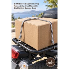 Yenilig 10 Adet Yuvarlak Bagaj Lastiği – 6 mm Esnek Bağlama Lastiği Kanca Uçlu Araç Motosiklet Bisiklet Için Bungee Cord