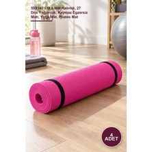 Yenilig 4 Adet Pilates Yoga Matı – 50X140 cm 6 mm Kalınlık, 27 Dns Yoğunluk, Kaymaz Egzersiz Matı, Yoga Mat, Pilates Mat