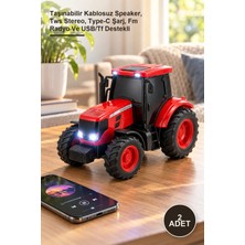 Yenilig 2 Adet Traktör Tasarımlı Bluetooth Hoparlör – Taşınabilir Kablosuz Speaker, Tws Stereo, Type-C Şarj, Fm Radyo ve Usb/tf Destekli