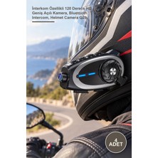 Yenilig 4 Adet Motosiklet Kask Kamerası – Interkom Özellikli 120 Derece Hd Geniş Açılı Kamera, Bluetooth Intercom, Helmet Camera Q29