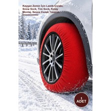 Yenilig 1 Adet Dust Eco Kar Çorabı – Kaygan Zemin Için Lastik Çorabı, Snow Sock, Tire Sock, Kolay Montaj, Sessiz Esnek Tasarım