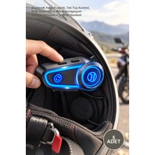 Yenilig 5 Adet Rgb Motosiklet Kask Kulaklığı – Bluetooth Kask Kulaklık, Tek Tuş Kontrol, Rgb Aydınlatma, Müzik Navigasyon Telefon Görüşmesi, Helmet Headset