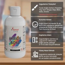 Mabelme Store Bordo Akrilik Boya 250 gr