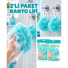 Keops 2’li Paket, Sabunlu Banyo Lifi, Duş ve Vücut Temizleme Lifi
