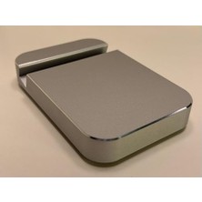 Mabelme Store Premium Alüminyum Tablet Standı, Ergonomik Kompakt Tasarım, Tüm Ipad Modelleri ile Uyumlu, Masaüstü Kullanım, Yatay ve Dikey Kullanım (Gümüş Gri)