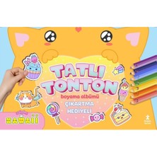Mabelme Store Kawaii Tatlı Tonton - Çıkartma Hediyeli Boyama Albümü
