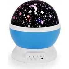 Mabelme Store Yıldız Projeksiyon Lambası, Dönen Gece Lambası, Renkli LED Işıklı Galaksi Projektörü, Çocuk Odası ve Bebek Odası Için Dekoratif Masa Lambası, USB ve P