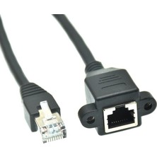 Mabelme Store 7950 RJ45 Dişi Erkek Uzatma 3m Panel Tipi Cat6 Montaj Kablosu (3 Metre)