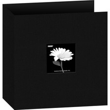 Mabelme Store Photo Albums 3-Ring Fabric 8.5"X11"-BLACK -T811CBF-BK