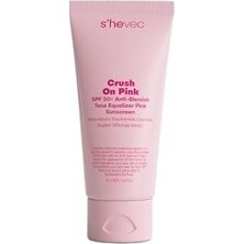 Mabelme Store She Vec Crush On Pink - Spf 50+ Leke Karşıtı ve Ton Eşitleyici Pembe Güneş Kremi