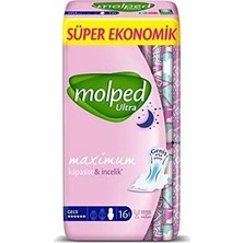 Mabelme Store Ultra Hijyenik Ped Anatomik Gece Süper Ekonomik 16 Adet