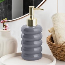 Mabelme Store Prime 3204 Seramik Sıvı Sabunluk - Tezgah Üstü Banyo Mutfak Lavabo Sabunluğu - 275 cc