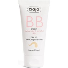 Mabelme Store Ziaja Bb Krem Normal Kuru ve Hassas Cilt Doğal Ton Spf 15 50 ml