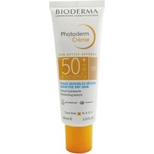 Mabelme Store Photoderm Cream Light SPF50+ Kuru Ciltler Için Yüksek Korumalı Renkli Güneş Kremi 40 ml