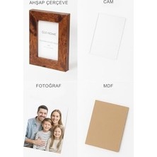 Mabelme Store Prime Ahşap Resim Çerçevesi 3'lü Set Halinde 5 x 7.6 cm Boyutunda