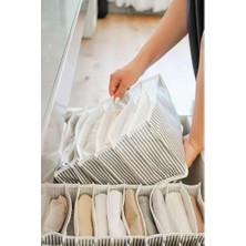 Mabelme Store Prime Akordiyon Düzenleyici Organizer Kumaş Sütyen Çamaşır Düzenleyici Çekmece Içi Organizer, Katlanabilir Iç Çamaşırı Organizeri, Dolap ve Çekmece Dü