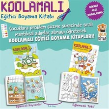 Mabelme Store Kodlamalı Eğitici Boyama Kitabı 5-6 Yaş (2 Kitap Takım): 1. ve 2. Seviye