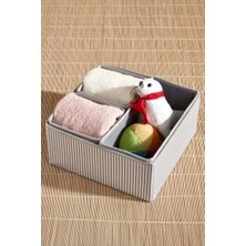 Mabelme Store Prime Gri Çizgili Çekmece Içi Organızer Set - DDLC-177