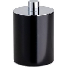 Mabelme Store Prime Tezgah Üstü Pamukluk Siyah-Krom Renk 122X80X80 mm Krom Tek Ebat BA2003 024 Al6-Cr