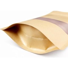 Mabelme Store Prime Pencereli Doypack Dik Duran Poşetler – 50’li Paket, Şeffaf Pencereli, Kilitli (Ziplock) ve Kolay Açma Çentikli, Çok Amaçlı Gıda Saklama Poşetler