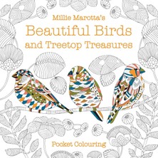 Mabelme Store Millie Marotta's Beautiful Birds And Treetop Treasures Pocket Colouring (Kapak Resmi Değişebilir)